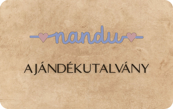 NANDU Babahordozó ajándékkártya